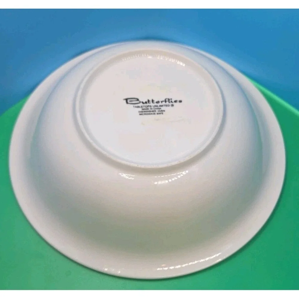 Butterflies Tabletop Unlimited Butterfly‎ Bowl Soup Cereal Salad 8.5